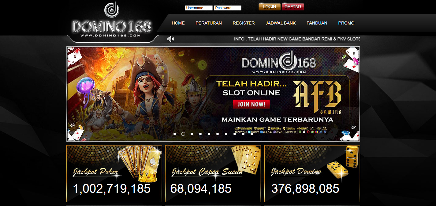 login judi domino terpercaya
